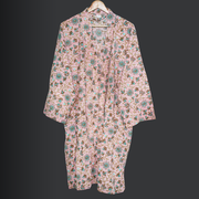 Women's Cotton Dressing Gown, Kimono Bathrobe for Womens, 100% Cotton Robes for Women, Indian Cotton Bathrobes